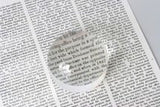 4X Magnifying Glass Dome Crystal Clear Easy to Glide Paperweight 2.5" Dome