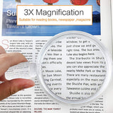 2-in-1 Handheld Bar Magnifier with 1 Bonus Clip on Bar Magnifier