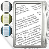 5X LED Page Magnifier with 3 Color Light Modes & 24 Fully Dimmable LEDs
