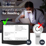 5X LED Page Magnifier with 3 Color Light Modes & 24 Fully Dimmable LEDs