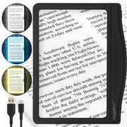 Rechargeable 5X Large Ultra Bright LED Page Magnifier with  3 Color Modes