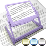 5x LED Page Magnifier with 3 Color Light Modes & Detachable Hands-Free Stand