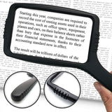 MagniPros 3X(300%) Magnifying Glass-Large Rectangular Viewing Area-Shatterproof