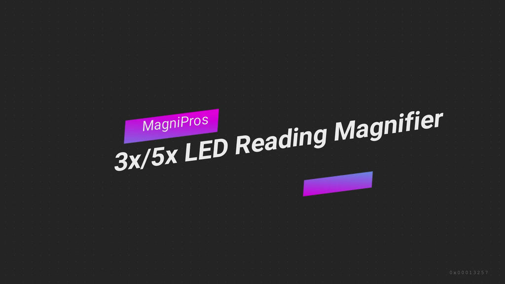 MagniPros 3X, 4.5X, and 25X Power Magnifying Gl ass with Light 