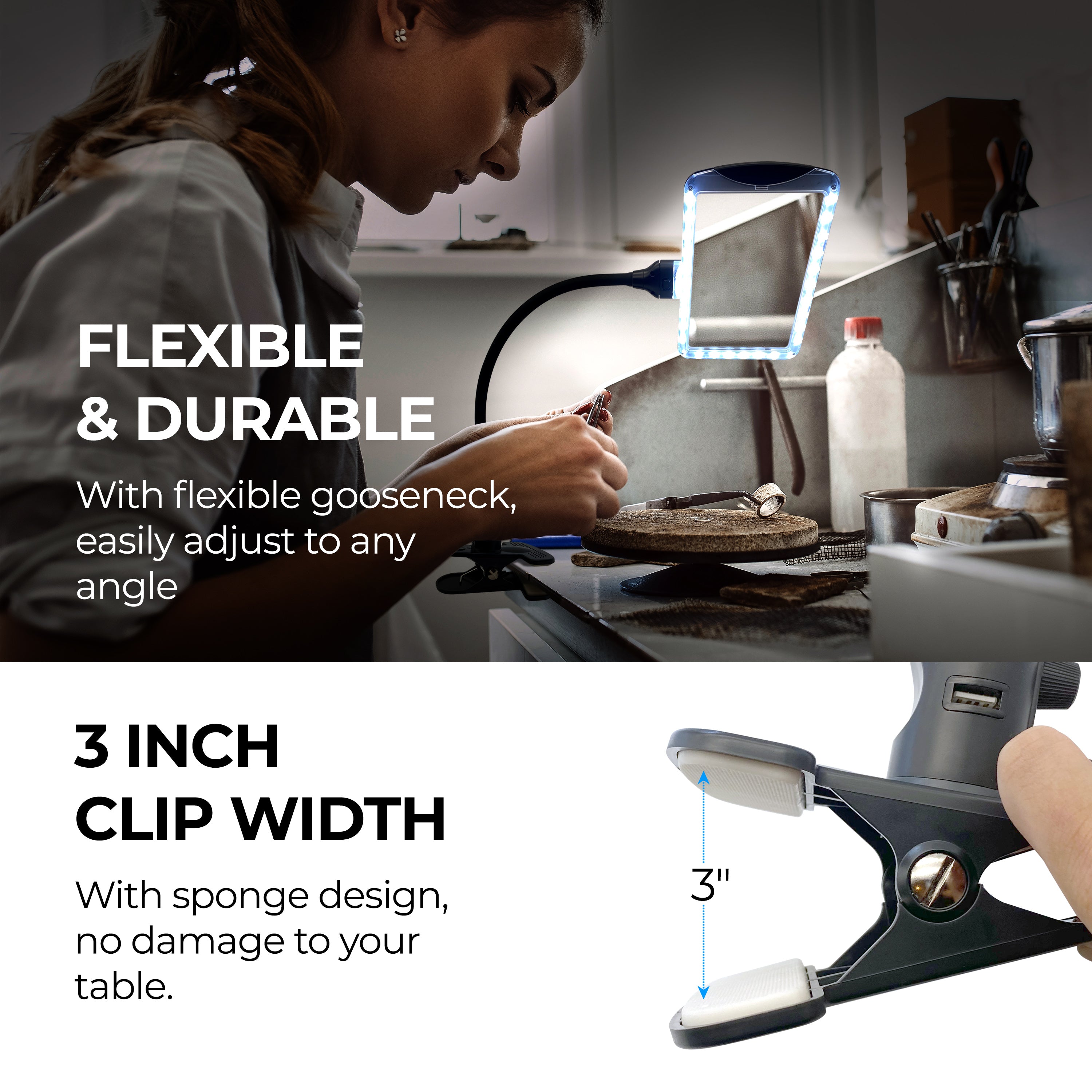 Magnetic Flexible Bright 110V LED Light For Sewing Or Hobby