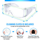 Safety Goggles Anti-Fog & Splash Resistant, Ultra Lightweight Worn Over Glasses