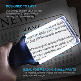 4X Magnifying Glass with 10 Anti-Glare & Dimmable LEDs