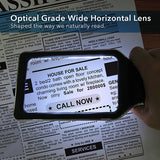4X (400%) Magnifying Glass with 10 Anti-Glare Dimmable LEDs