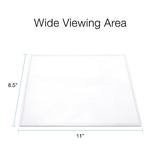 (2 Pack) Large Full Page 3X Magnifier Magnifying Sheet with 3 Bonus Bookmarks