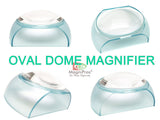 5X Oval Shape Dome Magnifying Glass Hands-Free Reading Magnifier