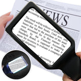 4X (400%) Magnifying Glass with 10 Anti-Glare Dimmable LEDs
