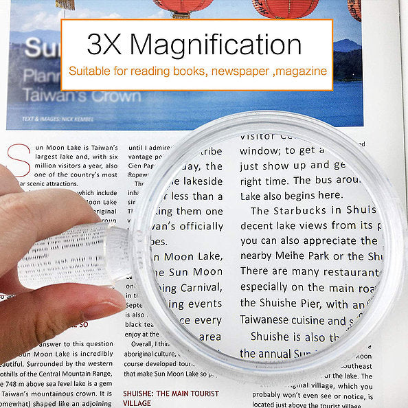 2in1 Handheld Bar Magnifier with 1 Bonus Clip on Bar Magnifier MagniPros