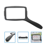 MagniPros 3X(300%) Magnifying Glass-Large Rectangular Viewing Area-Shatterproof