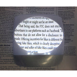 5X Oval Shape Magnifying Dome with LED Lights