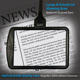 3X Magnifier Lamp with Tablet Stands & USB Charging Port for Reading, Painting, Sewing & Needle Crafts, Puzzle & Hobby Fans