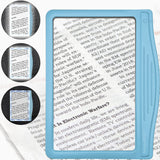 4X Large Ultra Bright LED Page Magnifier with 12 Anti-Glare Dimmable LEDs
