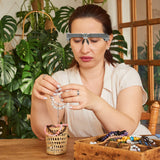 Rechargeable Head Magnifying Glasses with 2 LEDs & 4 Detachable Lenses