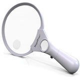 3 Ultra Bright LED Lights with 3X 4.5X 25X Power Magnifying Glass with Light